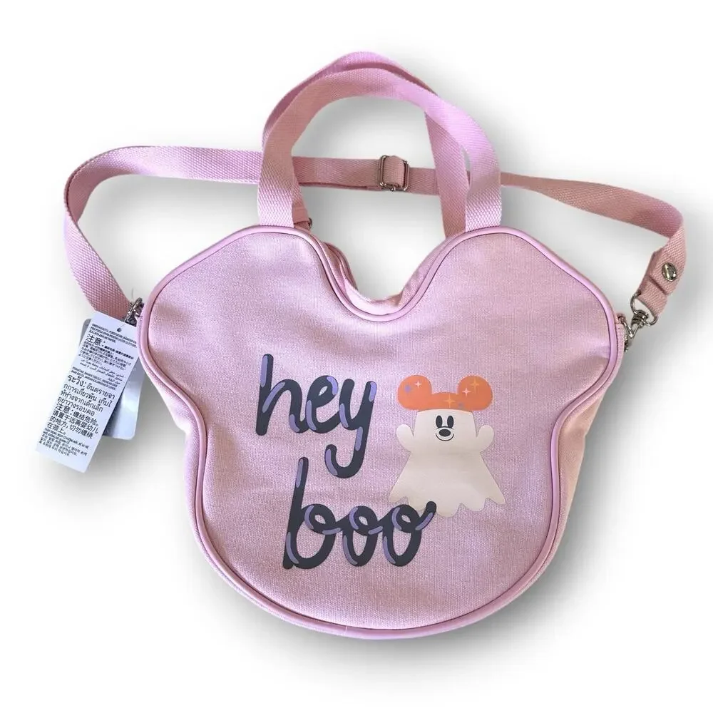 Disney Parks 2026 Halloween Pastel Cutie Minnie Jack O' Lantern Tote Bag NWT